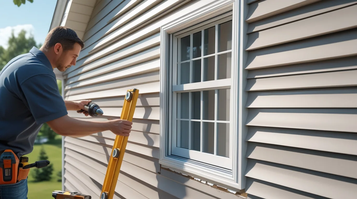how to replace a window with vinyl siding​